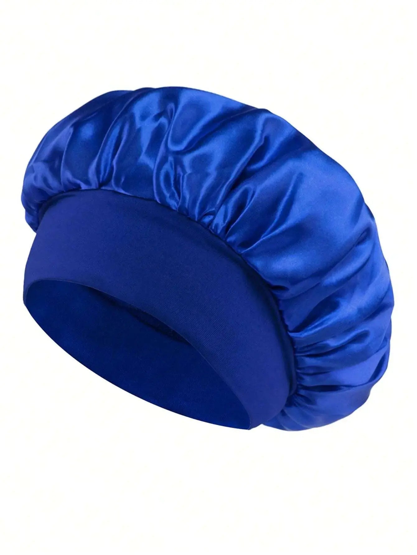 1/2pc Satin Wide Brim Nightcap Silky Bonnet Hair Wrap Sleeping Sleep Cap With Elastic Soft Band Styling Cap Hair Wrapping Tool - Alfa fammily store