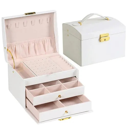 1PC, lock arch three-layer jewelry box, suitable for all kinds of Alfa fammily store