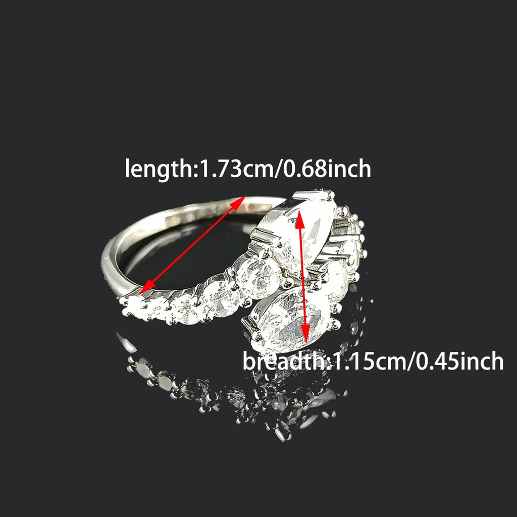2024 New Arrival Unique Design Silver Color Adjustable Fashion Ring Alfa fammily store