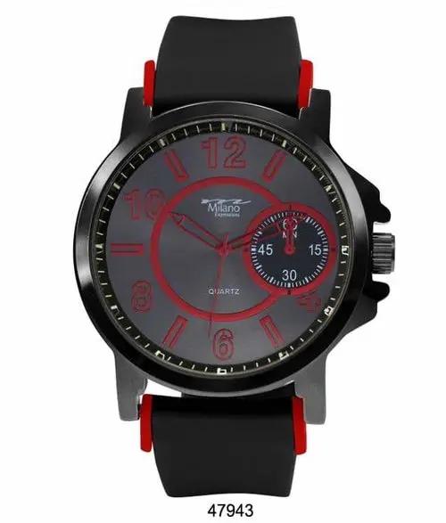 50MM Milano Expressions Silicon Band Watch - 4794 Alfafammily.com