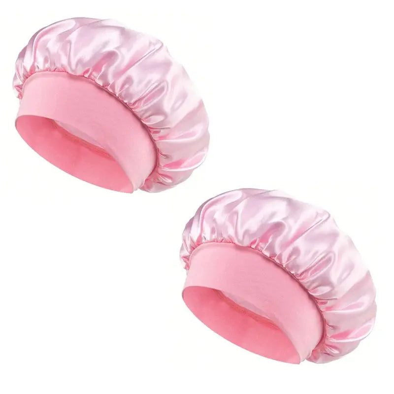 1/2pc Satin Wide Brim Nightcap Silky Bonnet Hair Wrap Sleeping Sleep Cap With Elastic Soft Band Styling Cap Hair Wrapping Tool Alfa fammily store