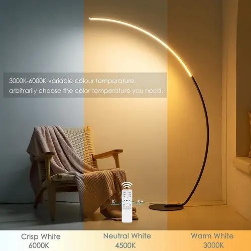 RGBW Modern Curve Floor Lamp | New Version Alfa fammily store