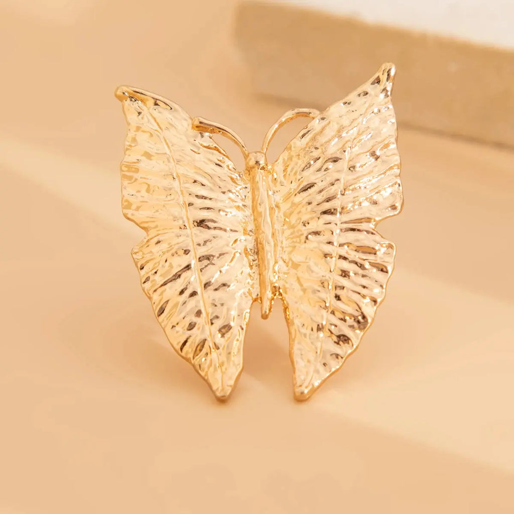 Ingemark 5 Styles Creative Boho Metal Butterfly Flowers Ring for Women Fashion Statement 2025 Adjustable Finger Ring Wed Jewelry Alfa fammily store