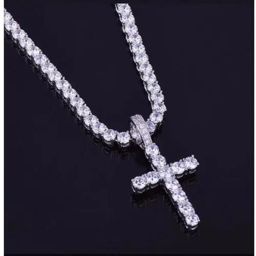 EMPEROR 3MM Tennis CZ Cross | 912721 Alfafammily.com