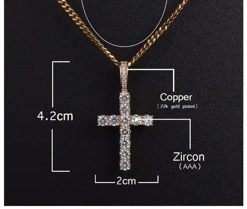 EMPEROR 3MM Tennis CZ Cross | 912721 Alfafammily.com
