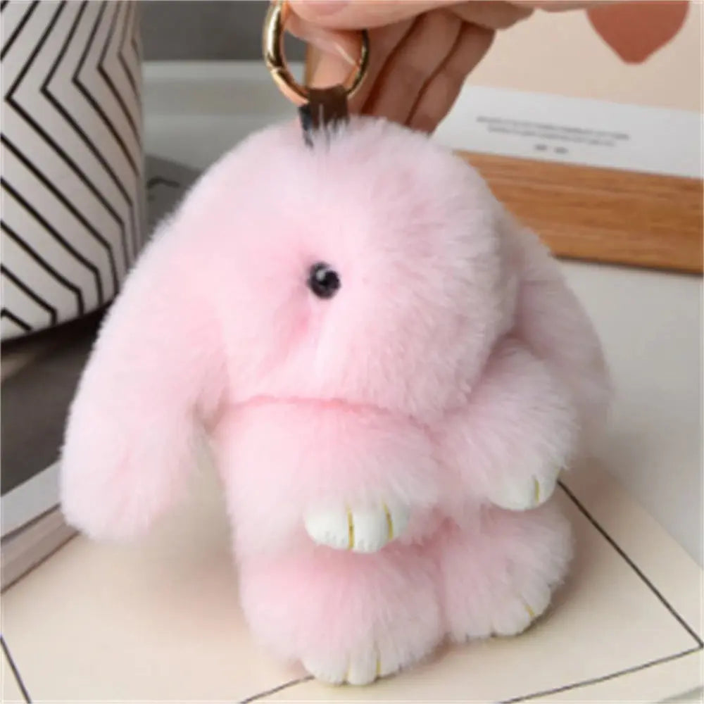 1PCS 15cm Rabbit Fur chain Women Bag Car chain Pendant Decoration Jewelry Bags Hangings Accessories Gifts Alfa fammily store