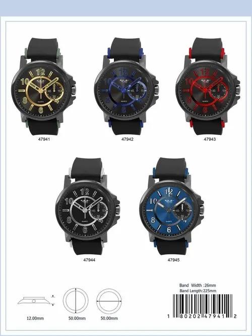 50MM Milano Expressions Silicon Band Watch - 4794 Alfafammily.com