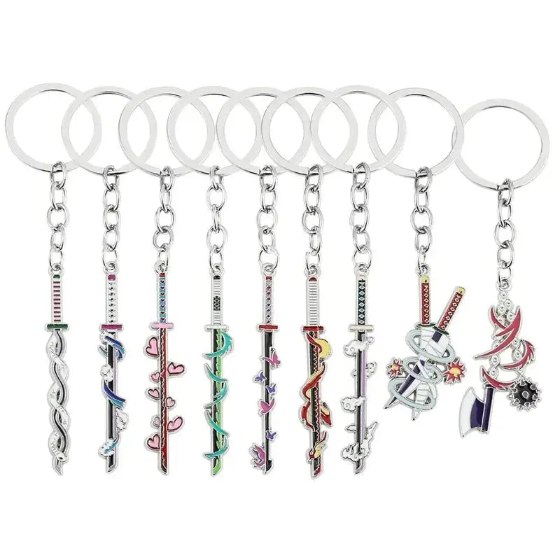 Anime Demon Slaye Sword Keychains Mini Japanese Katana Collection Alfa fammily store