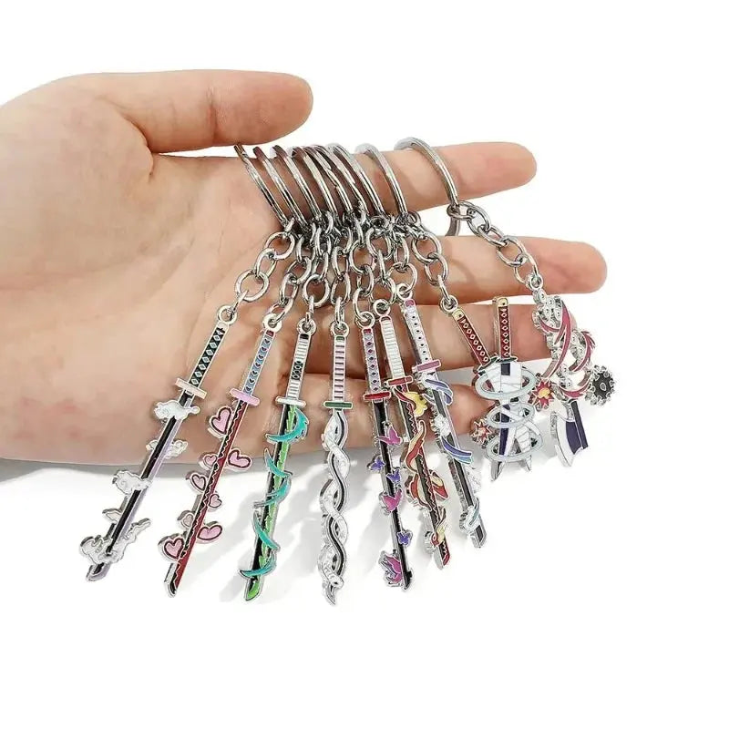 Anime Demon Slaye Sword Keychains Mini Japanese Katana Collection Alfa fammily store