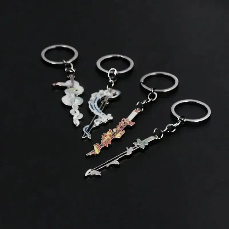 Anime Demon Slaye Sword Keychains Mini Japanese Katana Collection Alfa fammily store