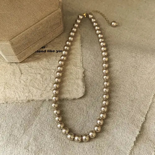 Baroque Pearl Necklace for Women Simple Fashion Collarbone Chain White Alfafammily.com