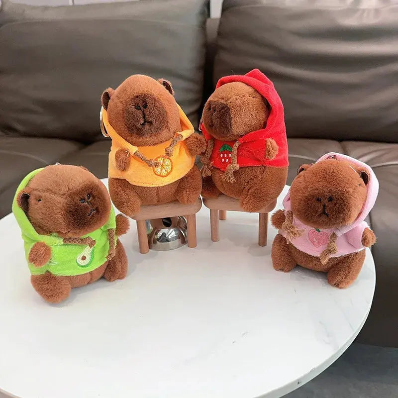 Cute Cartoon Capybara Pendant Keychain Bag Hanging Alfafammily.com