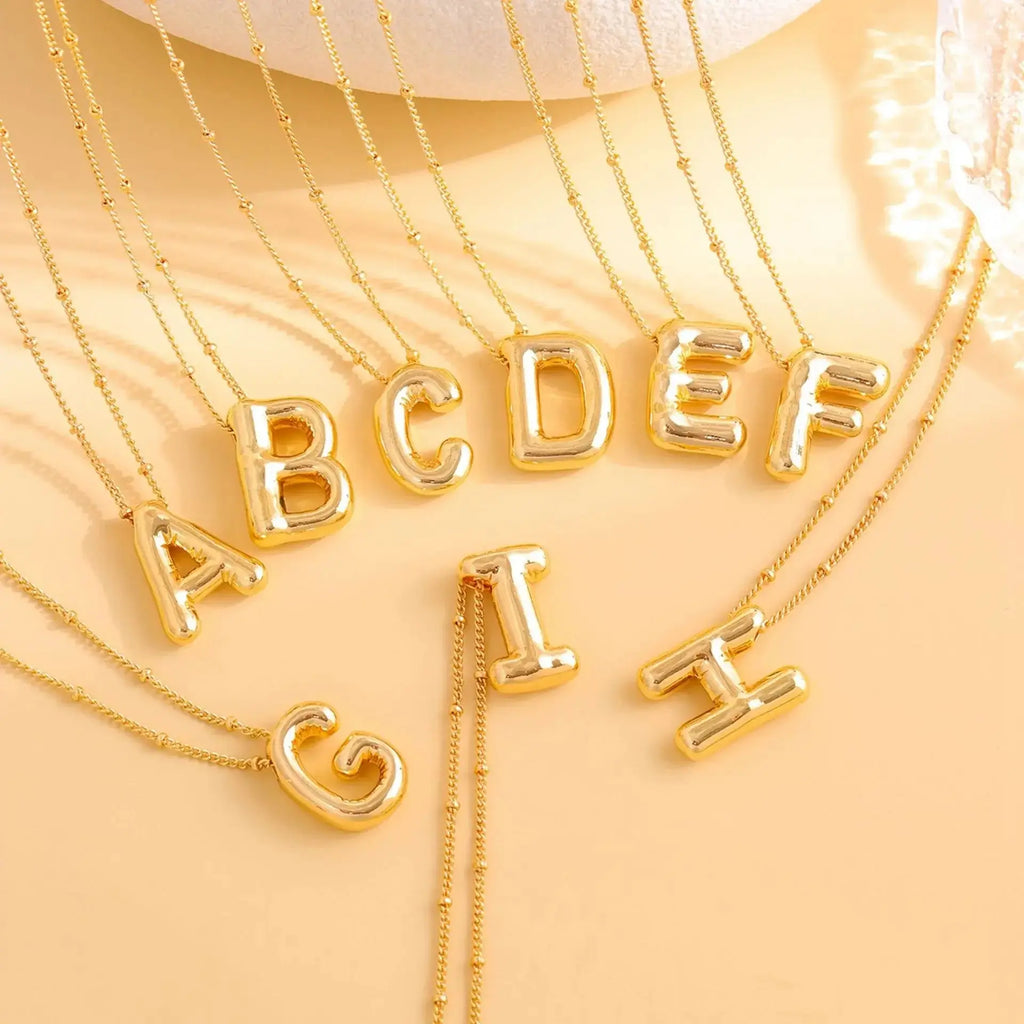 Delicate Bubble Letter PendantAccessories Temperament Fashionable26 AliExpress