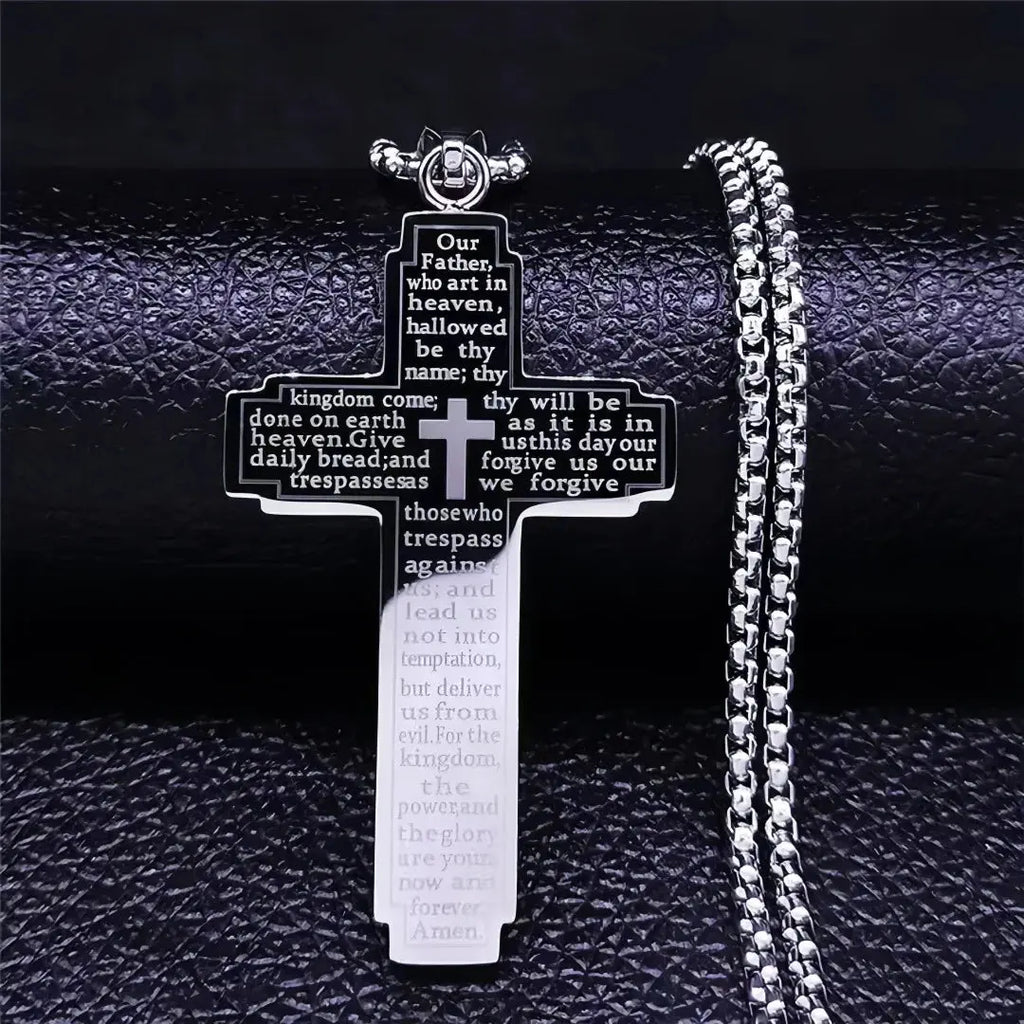 TrendMen Hiphop Rock Crucifix Cross Stainless Steel Pendant Necklaces AliExpress