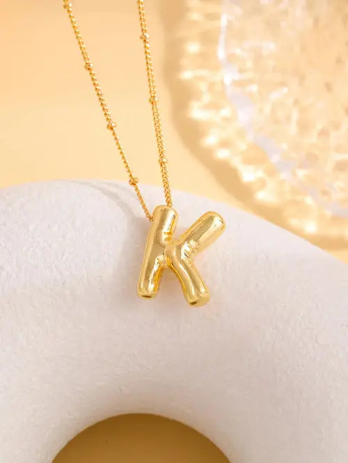 Delicate Bubble Letter PendantAccessories Temperament Fashionable26 AliExpress