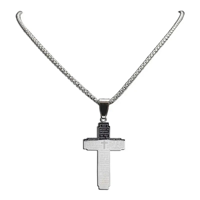 TrendMen Hiphop Rock Crucifix Cross Stainless Steel Pendant Necklaces AliExpress