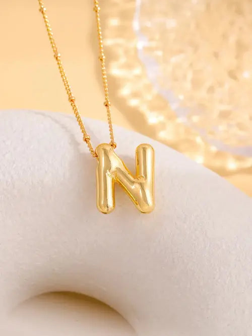 Delicate Bubble Letter PendantAccessories Temperament Fashionable26 AliExpress