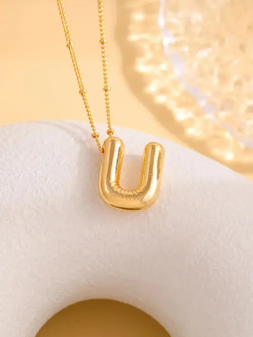 Delicate Bubble Letter PendantAccessories Temperament Fashionable26 AliExpress