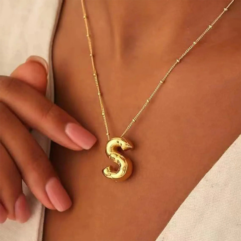 Delicate Bubble Letter PendantAccessories Temperament Fashionable26 AliExpress