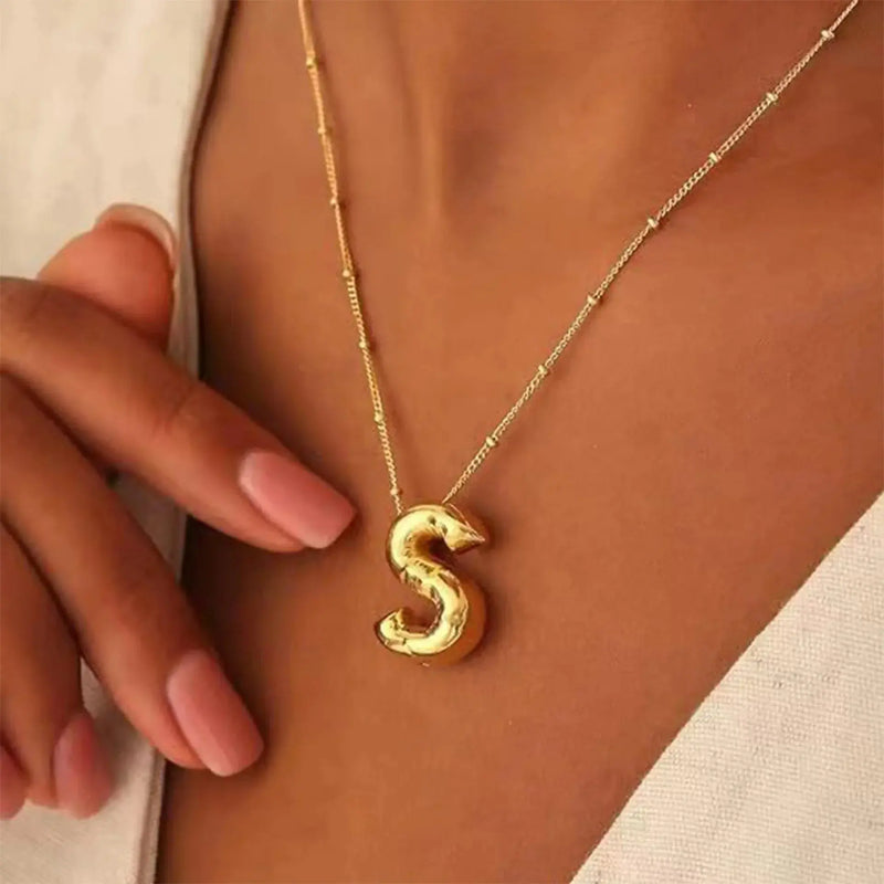 Delicate Bubble Letter PendantAccessories Temperament Fashionable26 AliExpress