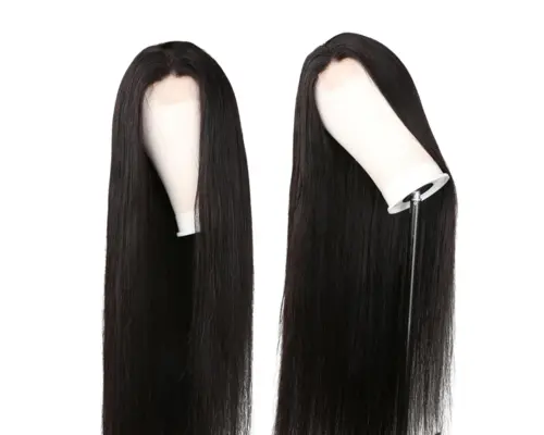 180% Density Full 4x4 Transparent Lace Front Straight Human Hair Wigs Alfafammily.com