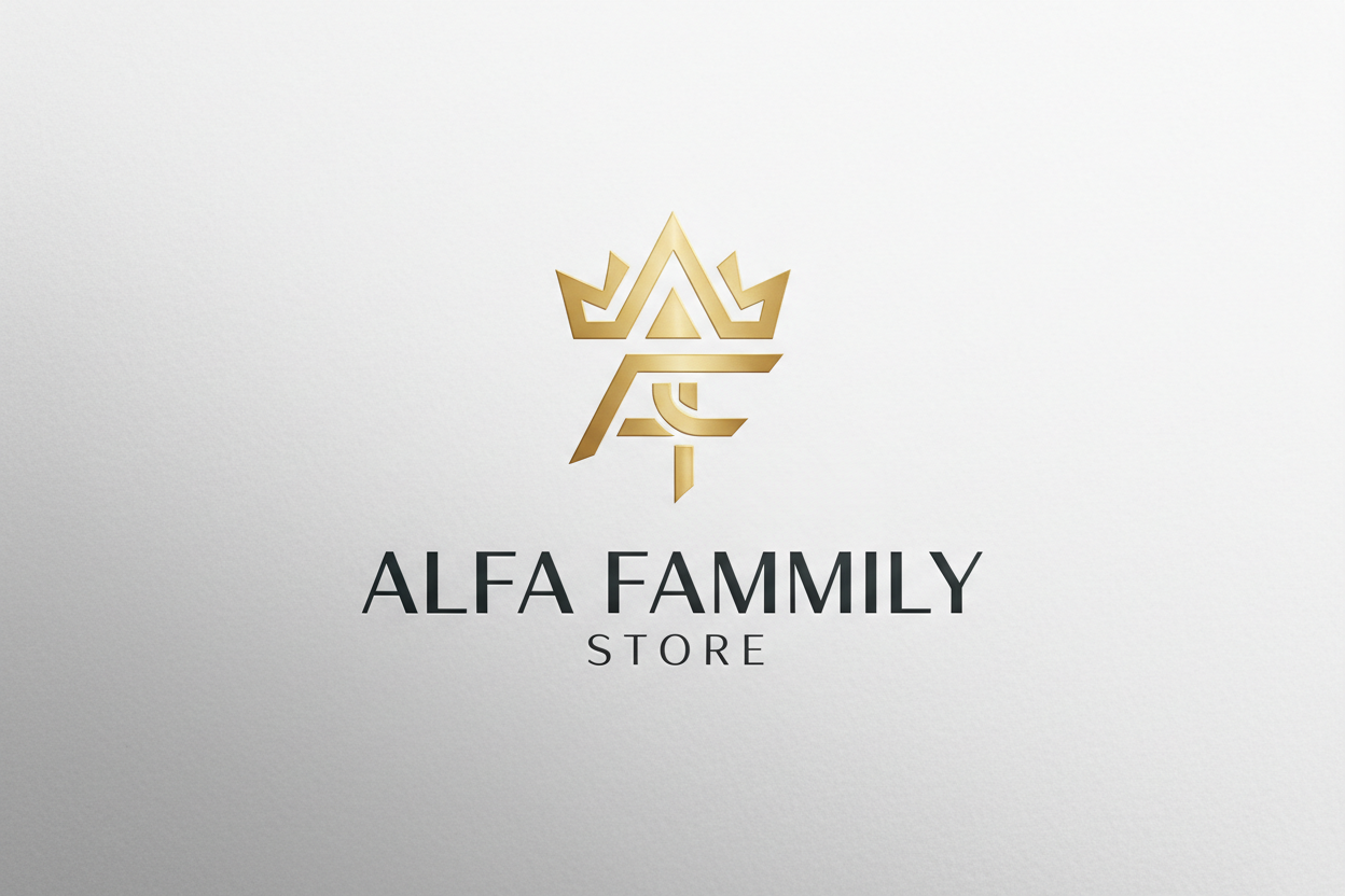 Alfa fammily store luxury logo