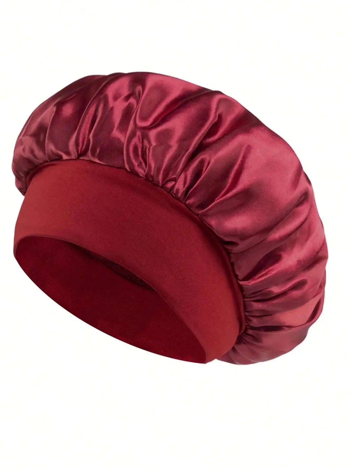 1/2pc Satin Wide Brim Nightcap Silky Bonnet Hair Wrap Sleeping Sleep Cap With Elastic Soft Band Styling Cap Hair Wrapping Tool Alfa fammily store
